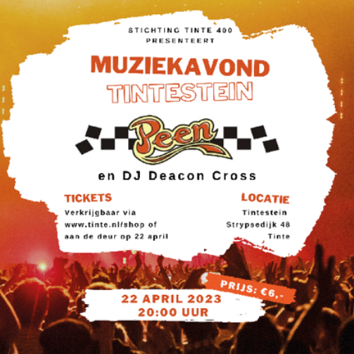 Tickets Muziekavond Tintestein