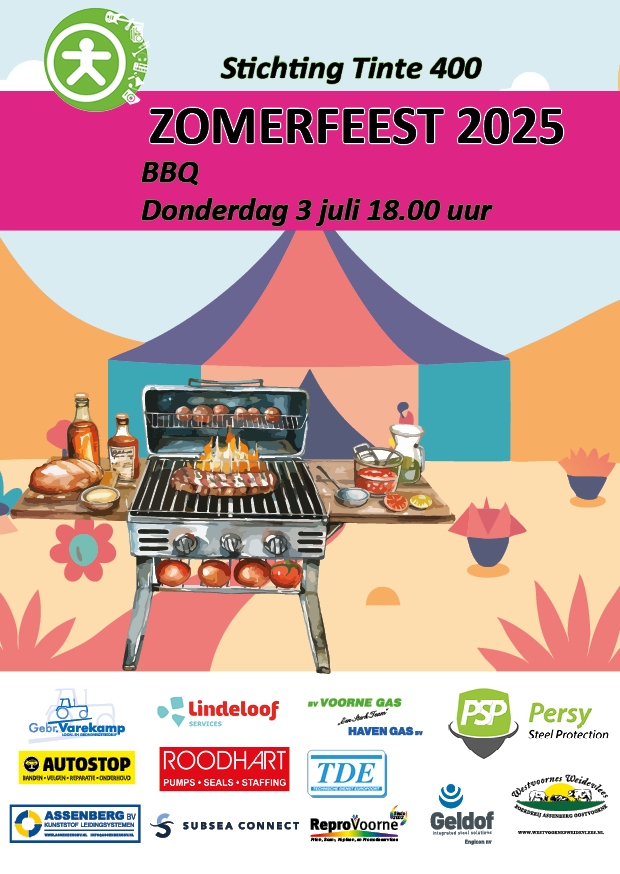 Barbeque op de feestwei